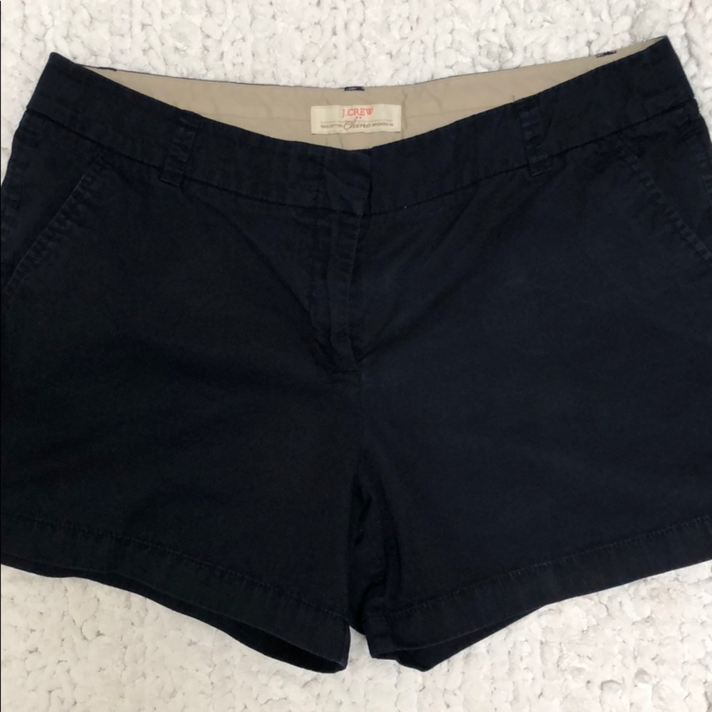 J Crew Chino Shorts Navy Size 14